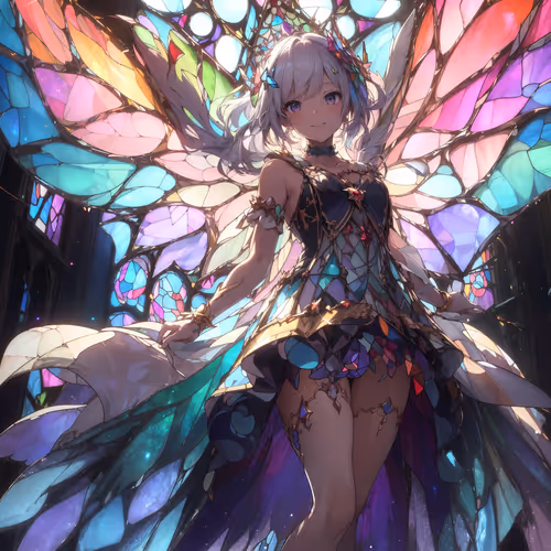 Mia_AI_StainedGlass Collection