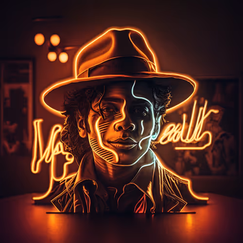 Michael Jackson Neon