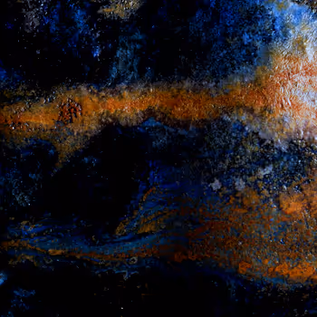 Micro Universe on ceramic pieces
