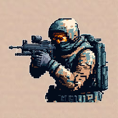 Military pixel art1