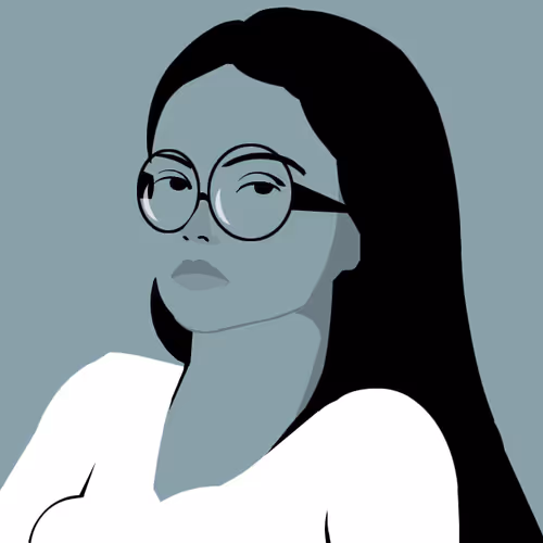 Minimalist digital portrait