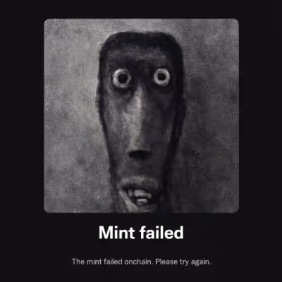 Mint Failed