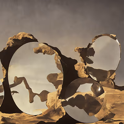 Mirror Desert Landscapes
