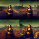 Mona Lisa AI Collage