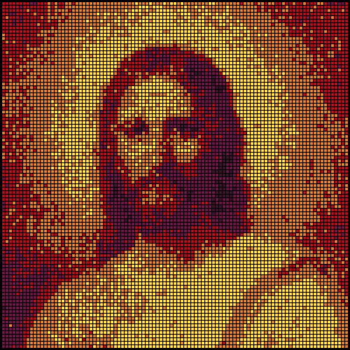 MODERN PIXEL PORTRAIT - old