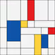 Mondrian styled NFT