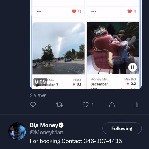 Money Man Liked my tweet