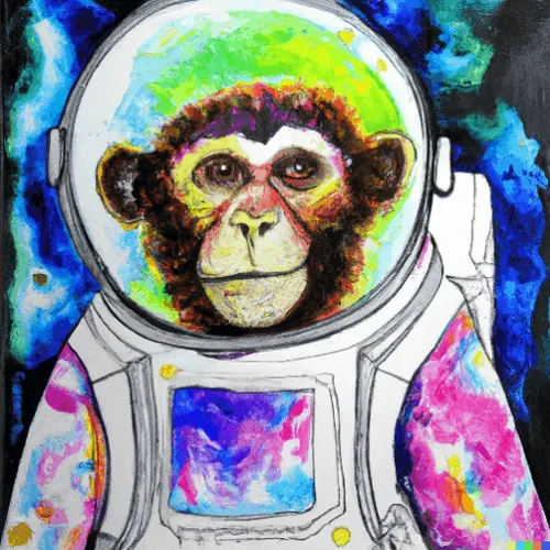 monkey astronauts in space