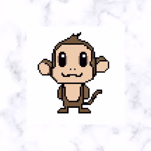 Monkey NFT Pixel Art