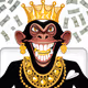 Rich monkey ape