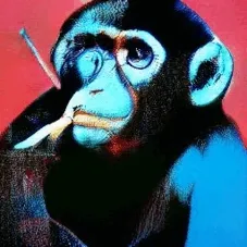 monkes blasting cigs