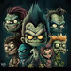 Monstrous Kin: A Collection of Monster Families by Spaz Monkey Labz