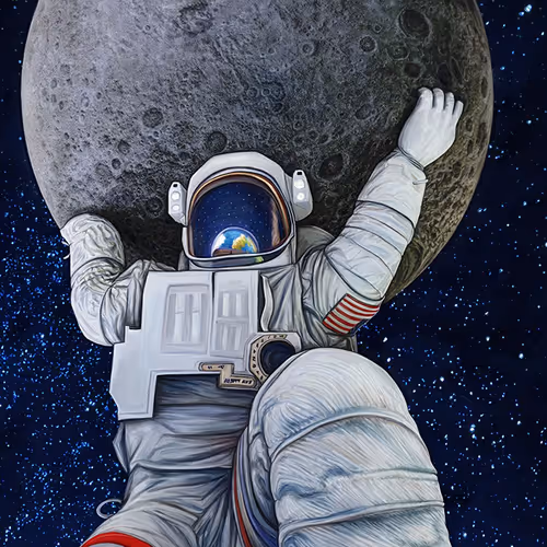 Moon astronaut