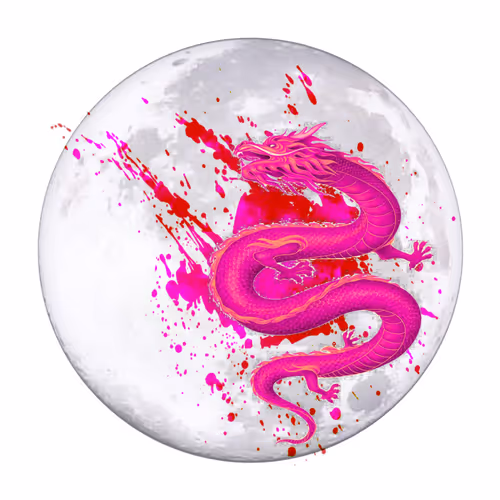 Moon Dragon Art