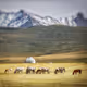 Mountais and nature of Kyrgyzstan - old