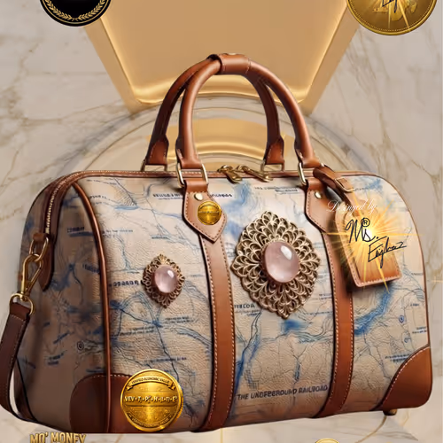 MS.ELIJHA UNDERGROUND RAILROAD MAP AR DESING BAG