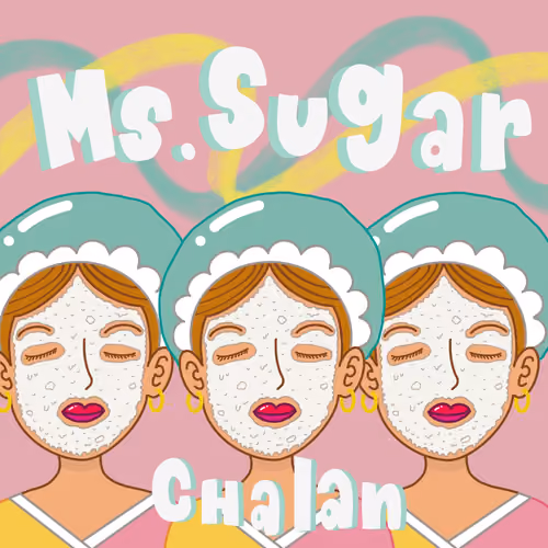 Ms.sugar with her face mask - old