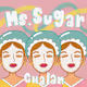 Ms.sugar with her face mask - old