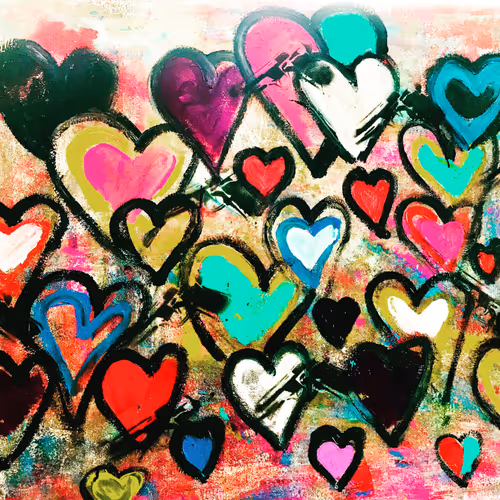 multi hearts (Stephanie Dillon) - old