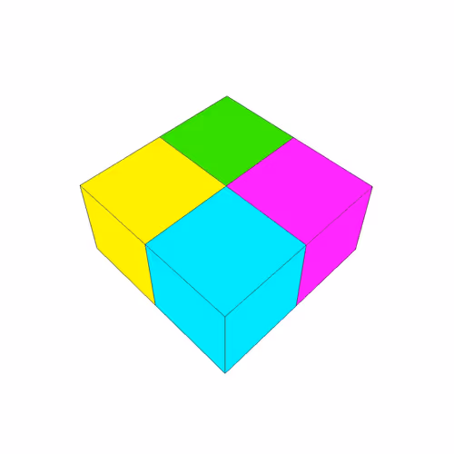 Multi colors cube