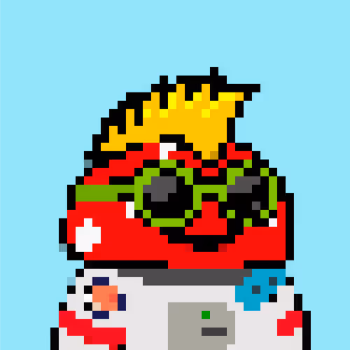 Mushroom 2 Mars Pixelated