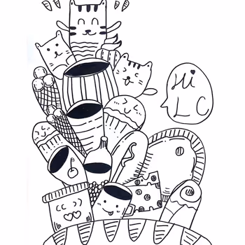 My daughter's simple strokes