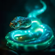Mystical Neon Serpent