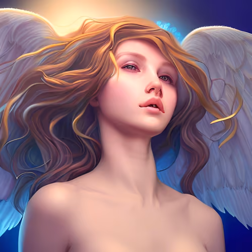 The Beautiful Mythological Engels From Galaxy