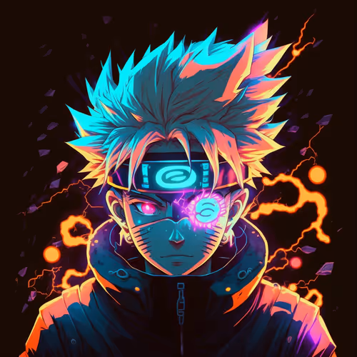 Naruto and neon light