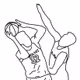 NBA outline art