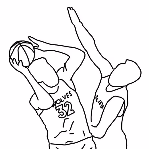 NBA outline art