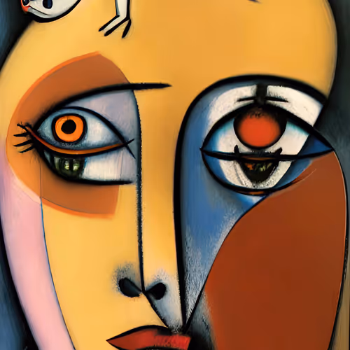 Neocubism Ethnic Masks