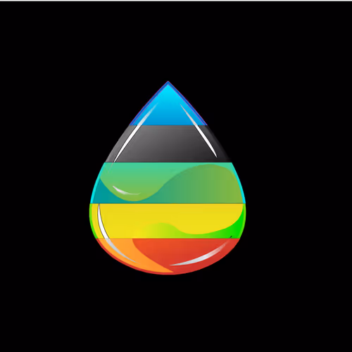 Neon Glowing Drops