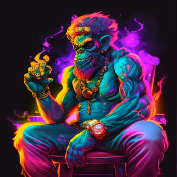 Neon Version Bored Ape