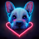 Neon Love Puppies