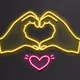 Neon sign heart