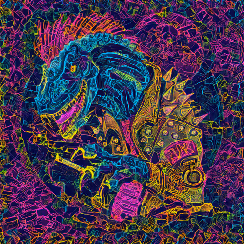 Neon Kuriosity Dinos