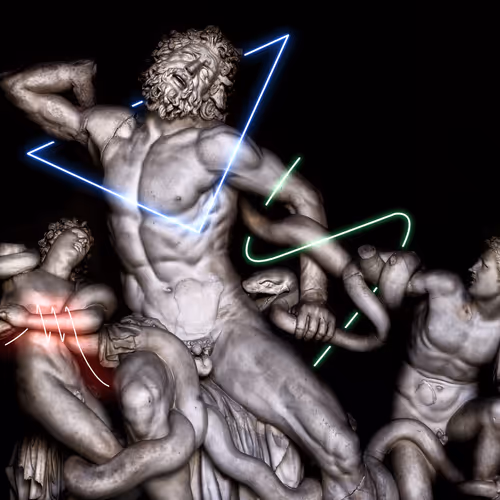 Neon Lights Sculpture