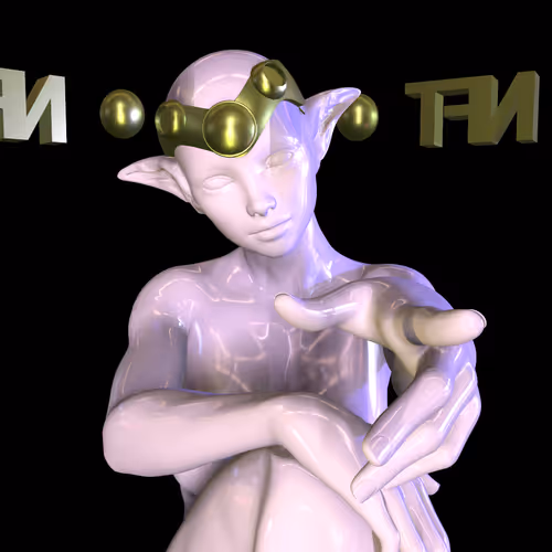 Sculpture dedicated to NFT