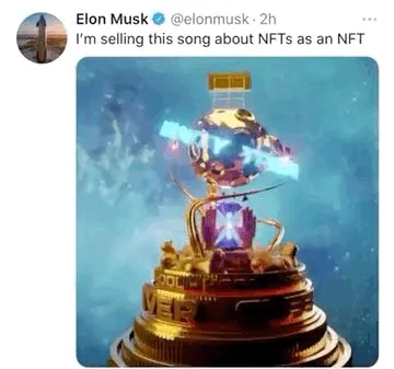 NFT Song Tweet by Elon Musk