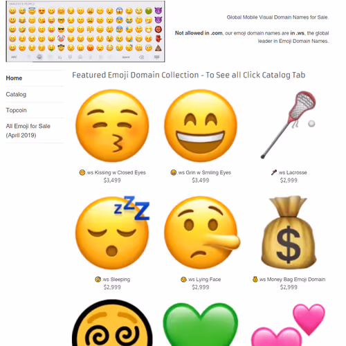 Emoji .WS Domain Names That Work Right Now