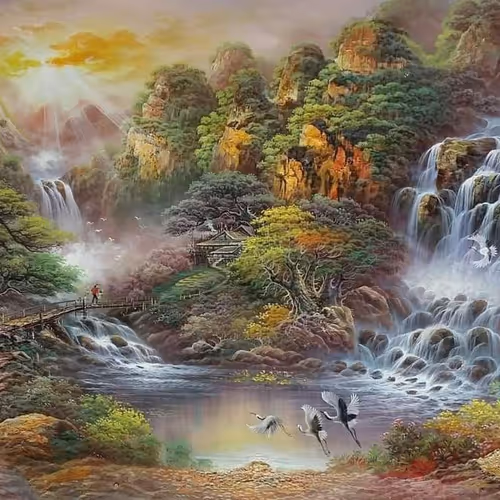 landscape through painting