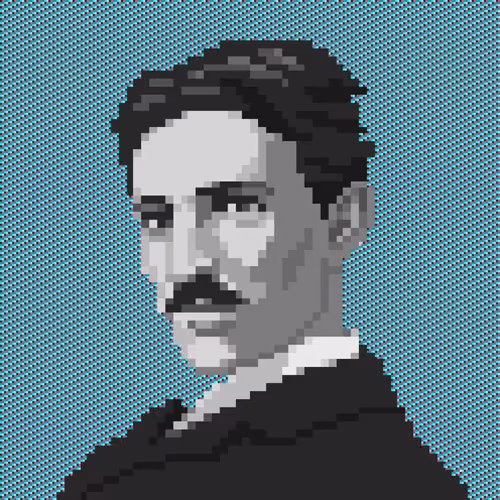 Nikola Tesla Pixel Art