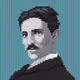 Nikola Tesla Pixel Art