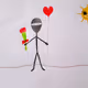Ninja Holding a Ballon