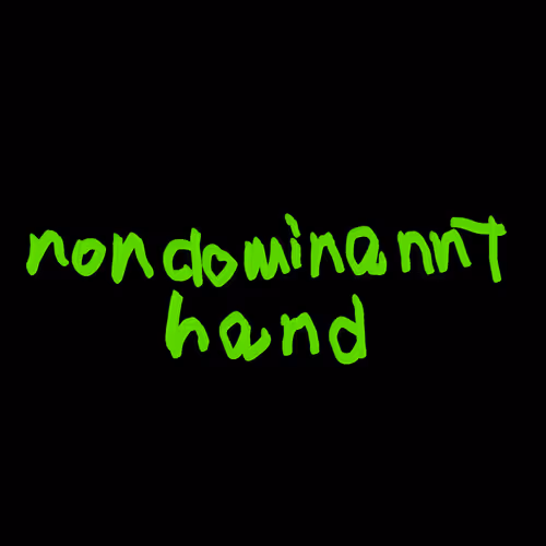 nondominannt hand