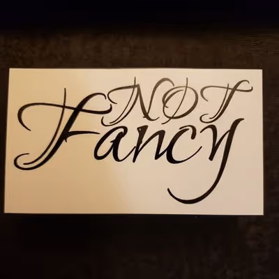 not fancy