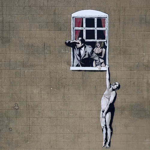 NotBanksyHanging - old