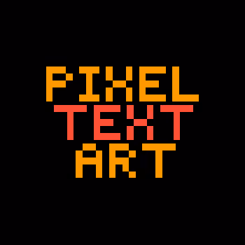 Pixel Text Art