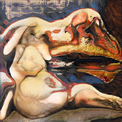 Nude portrait generated by AI